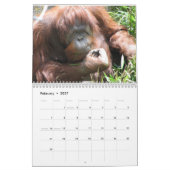 Nah ups von Gesichtern 2014 des wilden Tieres Kalender (Feb 2027)