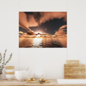 Nah zur Abenddämmerung Poster (Küche)