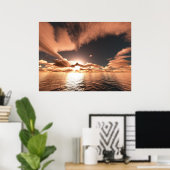 Nah zur Abenddämmerung Poster (Heimbüro)