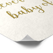 Nah zur Herzkalligraphie Poster (Ecke)