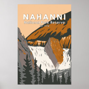 Nahanni-Nationalpark-Reservat Reise Kunst Vintage Poster