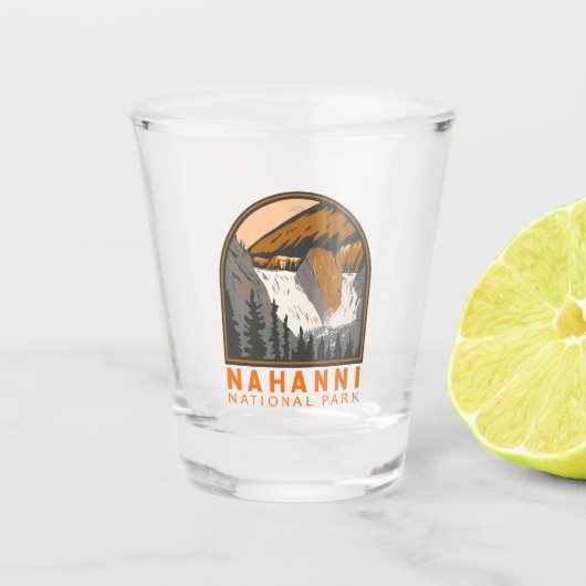 Nahanni Nationalpark Reserve Reisen Vintag Schnapsglas (Vorderseite)