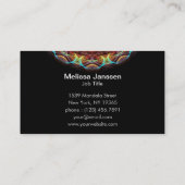 Näharbeit - Mandala Visitenkarte (Rückseite)