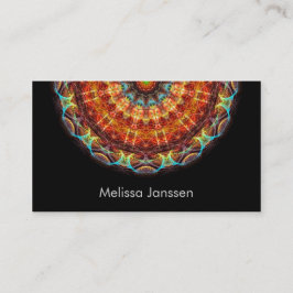 Näharbeit - Mandala Visitenkarte