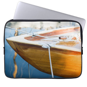 Nahaufnahme auf gebundenem oben Boot Laptopschutzhülle