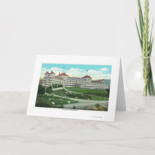 Nahaufnahme-Außenansicht von Hotel Mt. Washington Karte (Vorderseite)