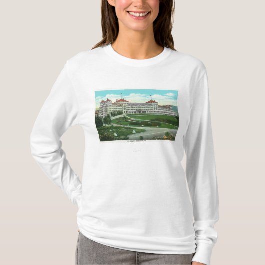 Nahaufnahme-Außenansicht von Hotel Mt. Washington T-Shirt (Vorderseite)