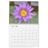 Nahaufnahme-Blumen Kalender (Mär 2027)