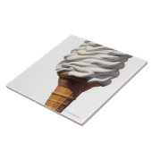 Nahaufnahme der Eiscreme Fliese (Seite)