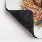 Nahaufnahme der farbigen Bleistifte Mousepad (Ecke)