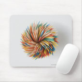 Nahaufnahme der farbigen Bleistifte Mousepad (Mit Mouse)
