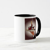Nahaufnahme der Hand eines Kellners, die einen Tasse (VorderseiteRechts)