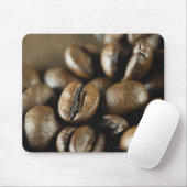 Nahaufnahme der Kaffeebohnen Mousepad (Mit Mouse)