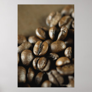 Nahaufnahme der Kaffeebohnen Poster