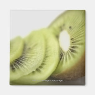 Nahaufnahme der Kiwischeiben Magnet