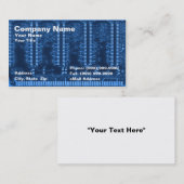 Nahaufnahme der Leiterplatte Visitenkarte (Vorne/Hinten)