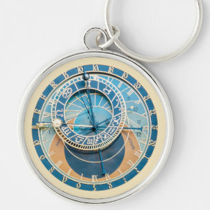 Nahaufnahme der Prager Astronomischen Uhr, Tschech Schlüsselanhänger