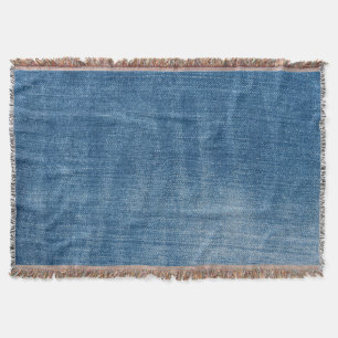 Nahaufnahme der Textur von blauen Jeans Decke