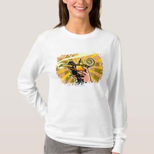 Nahaufnahme des Geschäftsmannes magische Lampe T-Shirt