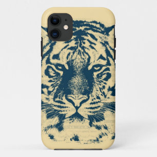 Nahaufnahme des Gesichts eines alten Tigers Case-Mate iPhone Hülle