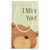 Nahaufnahme des großen Braunbären Kleine Geschenktüte (Vorderseite)