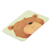 Nahaufnahme des großen braunen Bären Magnet (Linke Seite)