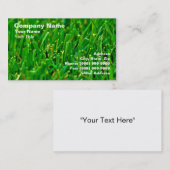 Nahaufnahme des grünen Rasens Visitenkarte (Vorne/Hinten)