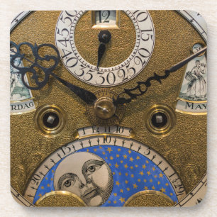 Nahaufnahme einer alten Uhr, Deutschland Getränkeuntersetzer