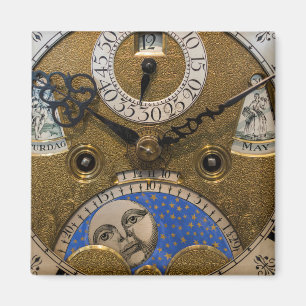 Nahaufnahme einer alten Uhr, Deutschland Magnet