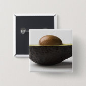 Nahaufnahme einer Avocado Button (Vorne & Hinten)