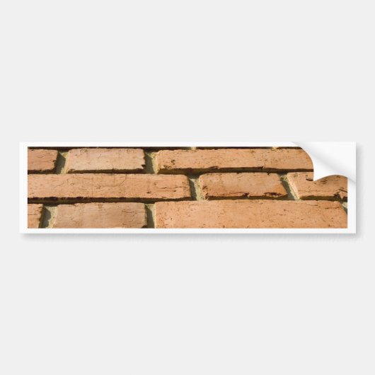 Nahaufnahme einer Backsteinmauer Autoaufkleber (Vorne)