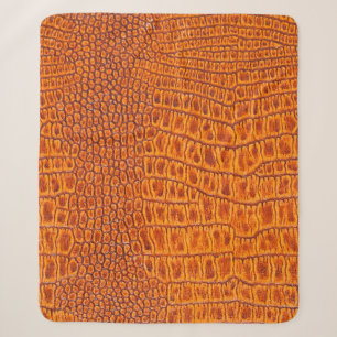 Nahaufnahme einer braunen Reptilien-Altledertextur Sherpadecke