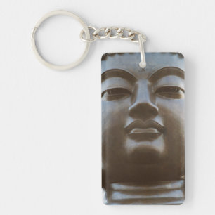 Nahaufnahme einer Buddha-Statue Schlüsselanhänger