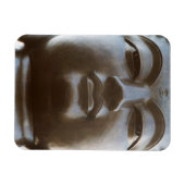 Nahaufnahme einer Buddhastatue Magnet (Horizontal)