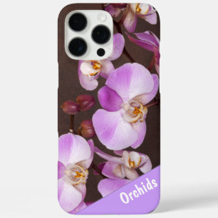 Nahaufnahme einer violetten und weißen Orchidee iPhone 16 Pro Max Hülle