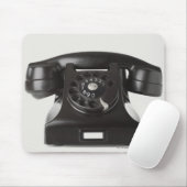Nahaufnahme eines Drehtelefons Mousepad (Mit Mouse)