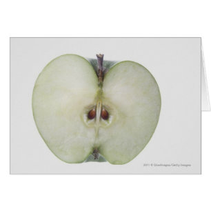 Nahaufnahme eines geschnittenen Oma-Smithapfels