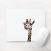 Nahaufnahme eines herrlichen Giraffengesichtes Mousepad (Mit Mouse)