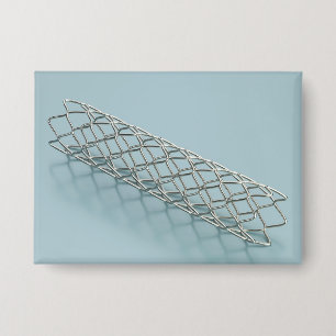Nahaufnahme eines medizinischen Stents Button