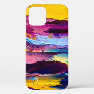 Nahaufnahme eines Palettenmesser Ölgemäldes. Abs Case-Mate iPhone Hülle