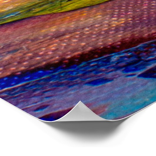 Nahaufnahme eines Palettenmesser Ölgemäldes. Abs Poster (Ecke)