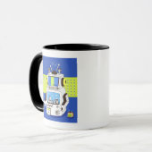 Nahaufnahme eines Roboters Tasse (Vorderseite Links)