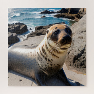 Nahaufnahme eines Seehunds Puzzle