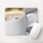 Nahaufnahme eines Tasse Kaffees Mousepad (Mit Mouse)