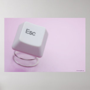 Nahaufnahme eines Taste ESC Poster