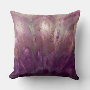 Nahaufnahme eines violetten Amethysts Kissen