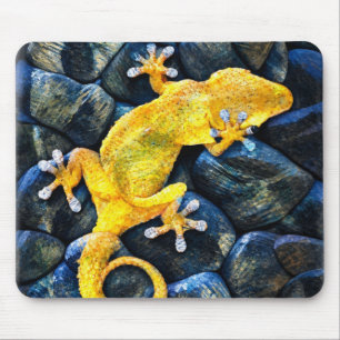 Nahaufnahme-Fotografie von Geckos in der Natur – F Mousepad