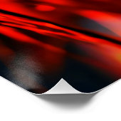 Nahaufnahme: Frau mit Zebramuster im Gesicht Poster (Ecke)