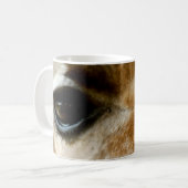 Nahaufnahme-Giraffen-Gesichts-wilde Kaffeetasse (Vorderseite Links)