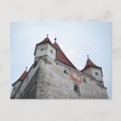 NAHAUFNAHME HAAGER SCHLOSSTURM MIT BLAUEM HIMMEL POSTKARTE (Vorderseite)